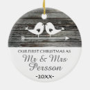 Recherche de mariage rustique ornements Newly weds