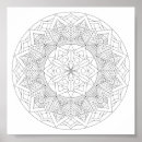 Recherche de mandala floral posters Coloration adulte