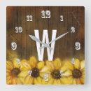 Recherche de bois peint horloges Monogramme