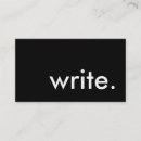 Recherche de auteur de blog cartes visite Noir et blanc