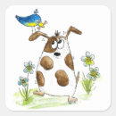 Recherche de oiseau mignon autocollants Blanc