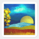 Recherche de arbre lune autocollants Paysage