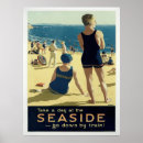 Recherche de le bord de la mer posters Rétro