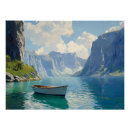 Recherche de la falaise posters Lac