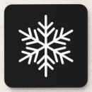 Zoek naar sneeuwvlokken onderzetters Winter