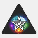 Recherche de symboles wiccan autocollants Pentagramme