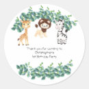 Recherche de girafe adorable autocollants Premier anniversaire