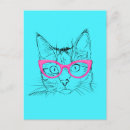 Recherche de chats bleus cartes postales Rose