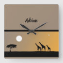 Recherche de girafes horloges Afrique