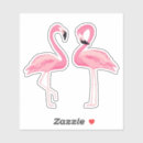 Recherche de flamants autocollants Aquarelle