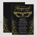 Zoek naar black and gold party invitations Volwassen verjaardagsfeest
