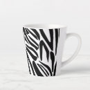 Recherche de zèbre noir et blanc tasses Rayures de zèbre