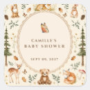 Recherche de petit renard autocollants Baby shower renard