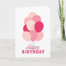 Recherche de balloons anniversaire cartes Girly