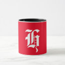 Recherche de lettre h tasses Monogramme