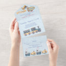 Recherche de train de jouet invitations Aquarelle