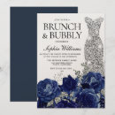 Recherche de bleu royal et argent invitations Fleurs