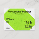 Recherche de orateur cartes visite Haut parleur de motivation