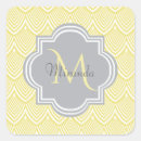 Recherche de motif jaune autocollants Nom