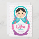 Recherche de poupées russes invitations Fille