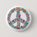 Recherche de symbole hippie badges Anti guerre