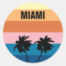 Recherche de vintage miami autocollants Coucher de soleil