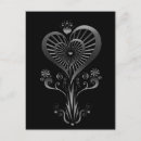Recherche de coeur de fleur cartes postales Floral
