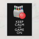 Recherche de boule de bowling cartes postales Sports
