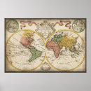 Zoek naar het antiek van de wereldkaart posters Reizen