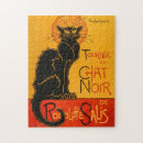 Recherche de rétro affiche puzzles Chat noir