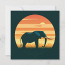 Recherche de la savane africaine invitations Éléphant