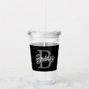 Recherche de acrylique verres bouteilles Noir