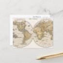 Recherche de carte du monde cartes postales Décoration