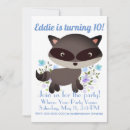 Recherche de raccoon anniversaire invitations Animal
