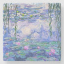 Recherche de nénuphar dessous de verres Claude monet