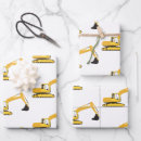 Recherche de excavatrice papier cadeau Camions