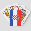 Recherche de drapeau croate jeux de cartes Croatie