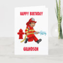 Recherche de fireman cartes postales Dessin animé