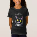 Zoek naar leuke zwarte katten tshirts For kids