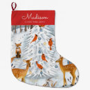 Recherche de renard rouge chaussette de noël Animaux