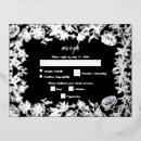 Recherche de noir et argent invitations Monogramme
