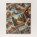 Recherche de carte postale puzzles Rétro