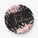 Recherche de sweet 16 assiettes Typographie