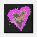 Recherche de coeur abstrait magnets Valentine