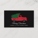 Recherche de camion rouge cartes visite Simple