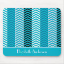 Recherche de chevron turquoise tapis souris Moderne