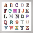 Recherche de vintage alphabet posters Lettres