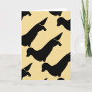 Recherche de cheveux longs vœux cartes Dachshund