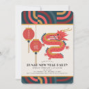 Recherche de dragon chinois invitations Moderne