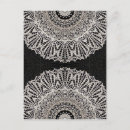 Recherche de mehndi cartes postales Noir